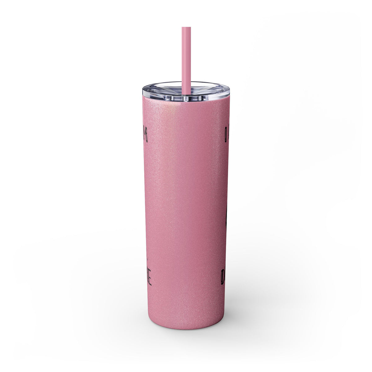 Funny Cat Skinny Tumbler with Straw, 20oz