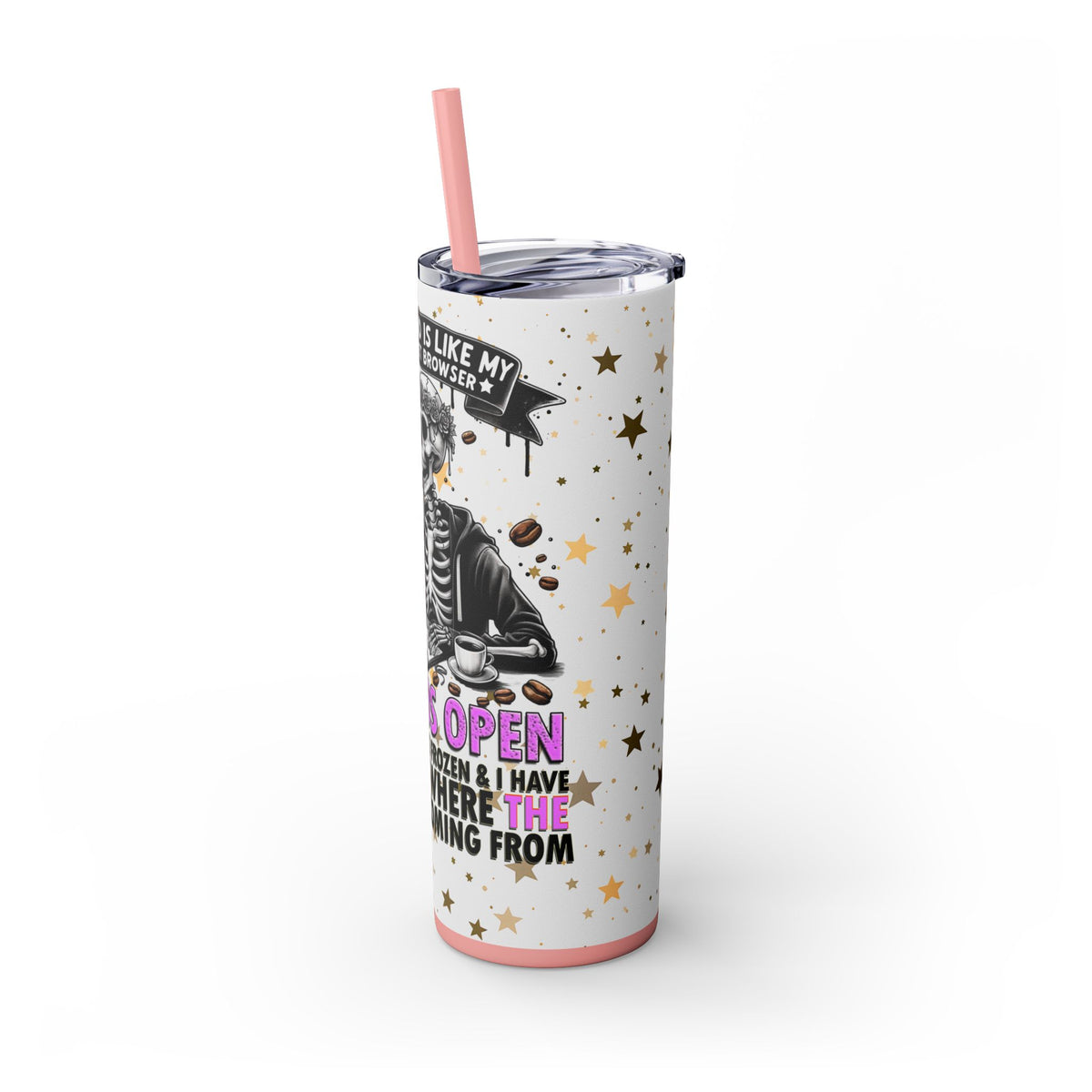 Skinny Tumbler with Straw, 20oz