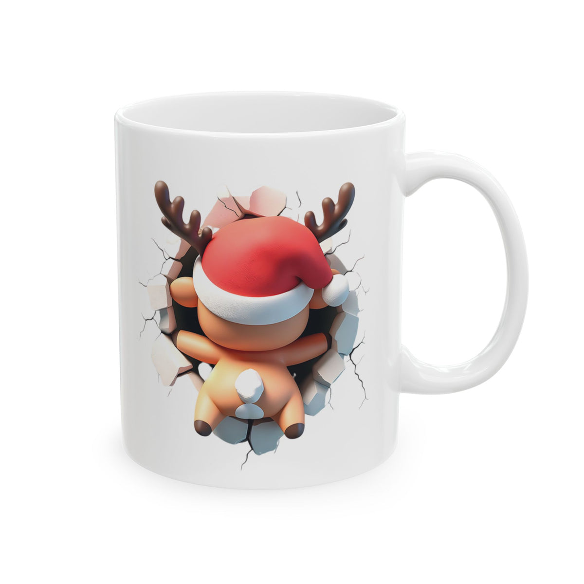 REINDEER Ceramic Mug, (11oz, 15oz)