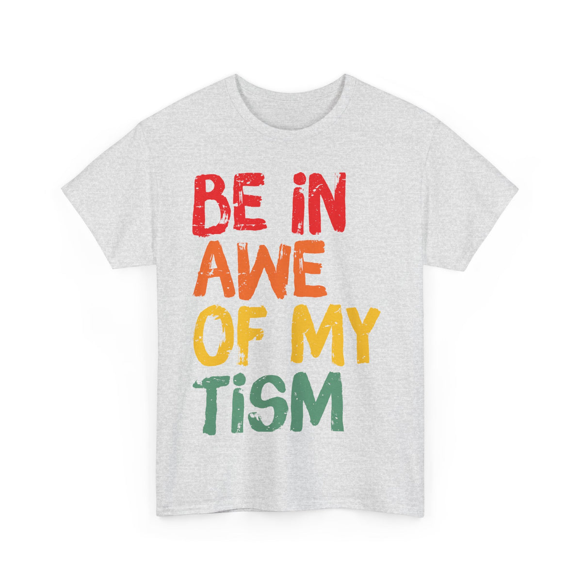 Inspirational Unisex Softstyle T-Shirt - 'Be In Awe Of My Tism'