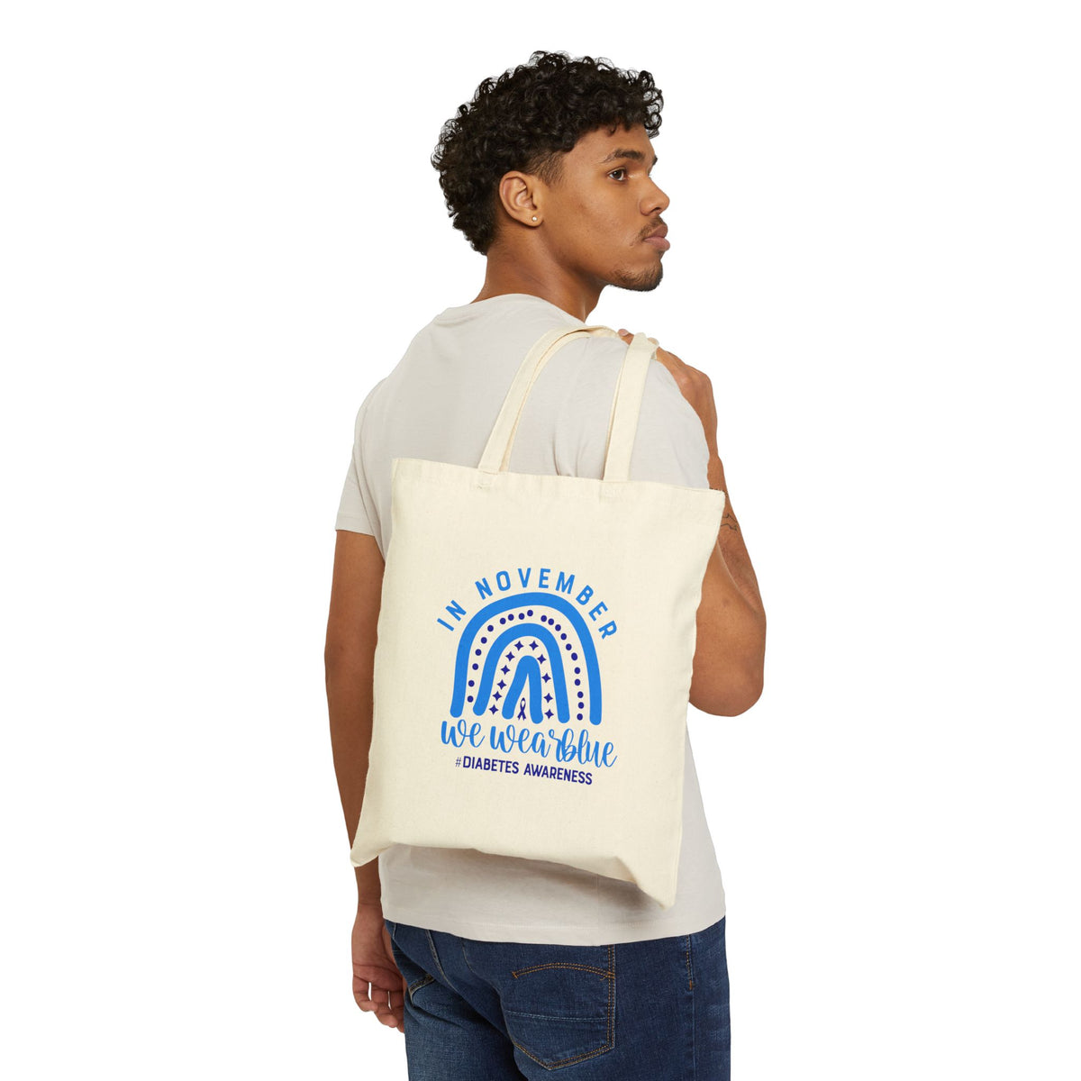 We Wear Blue Tote Bag