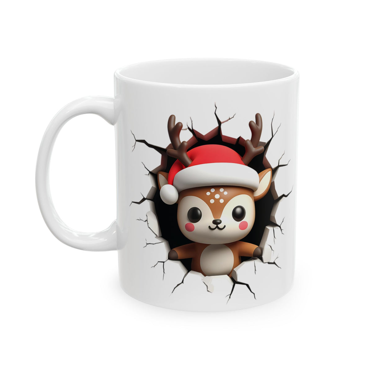 REINDEER Ceramic Mug, (11oz, 15oz)
