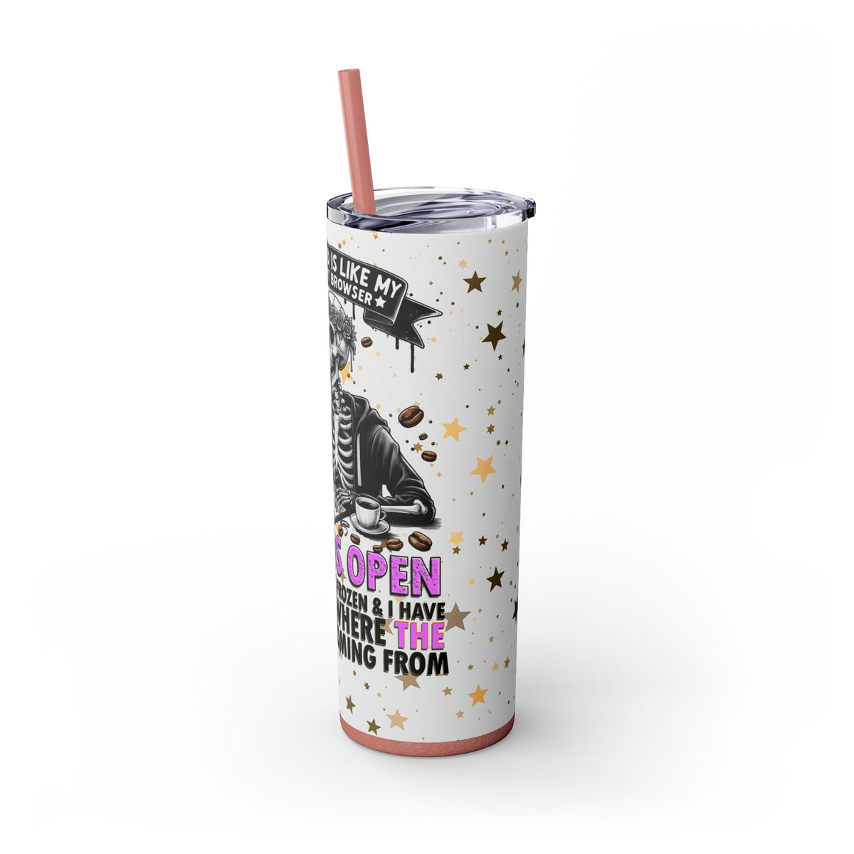 Skinny Tumbler with Straw, 20oz