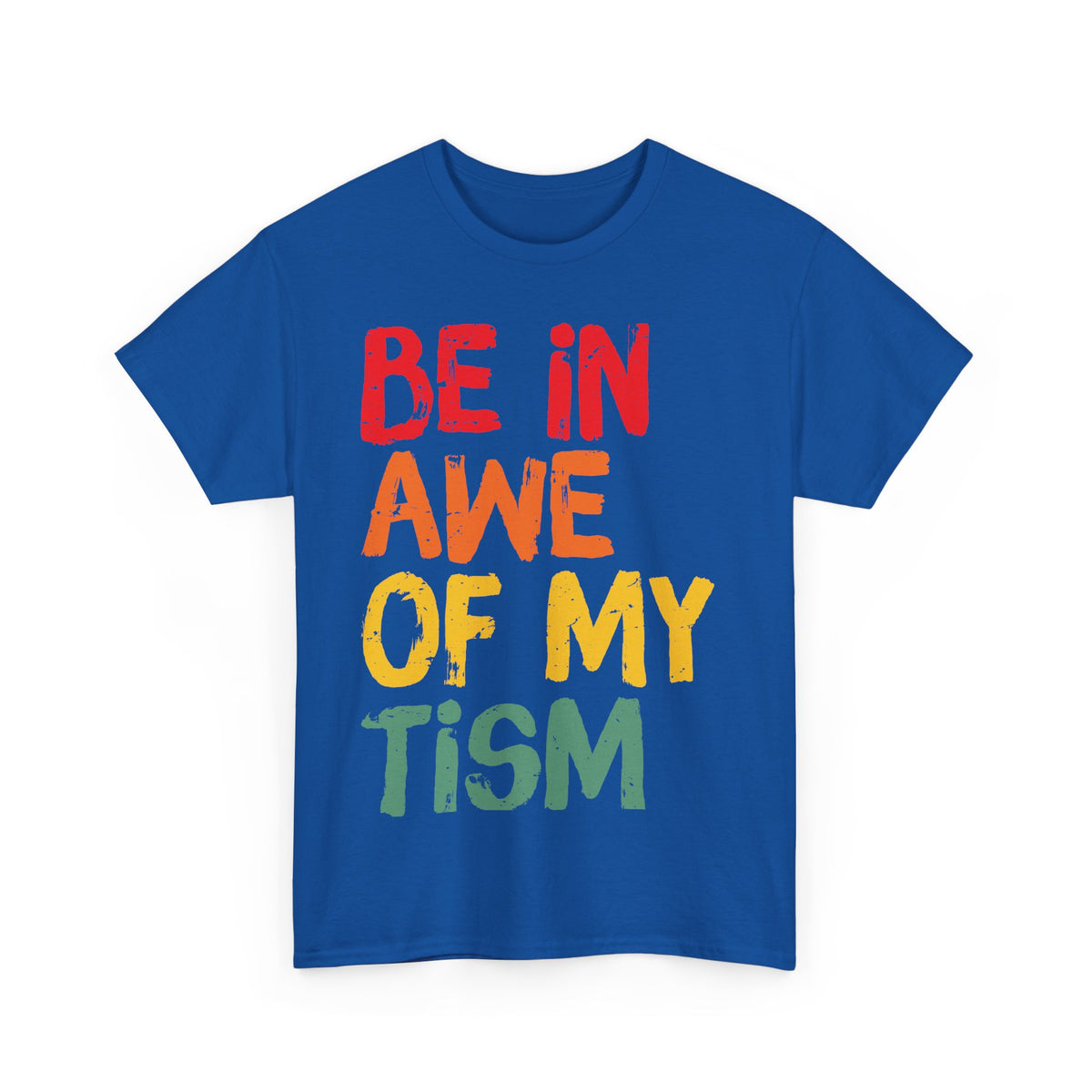 Inspirational Unisex Softstyle T-Shirt - 'Be In Awe Of My Tism'