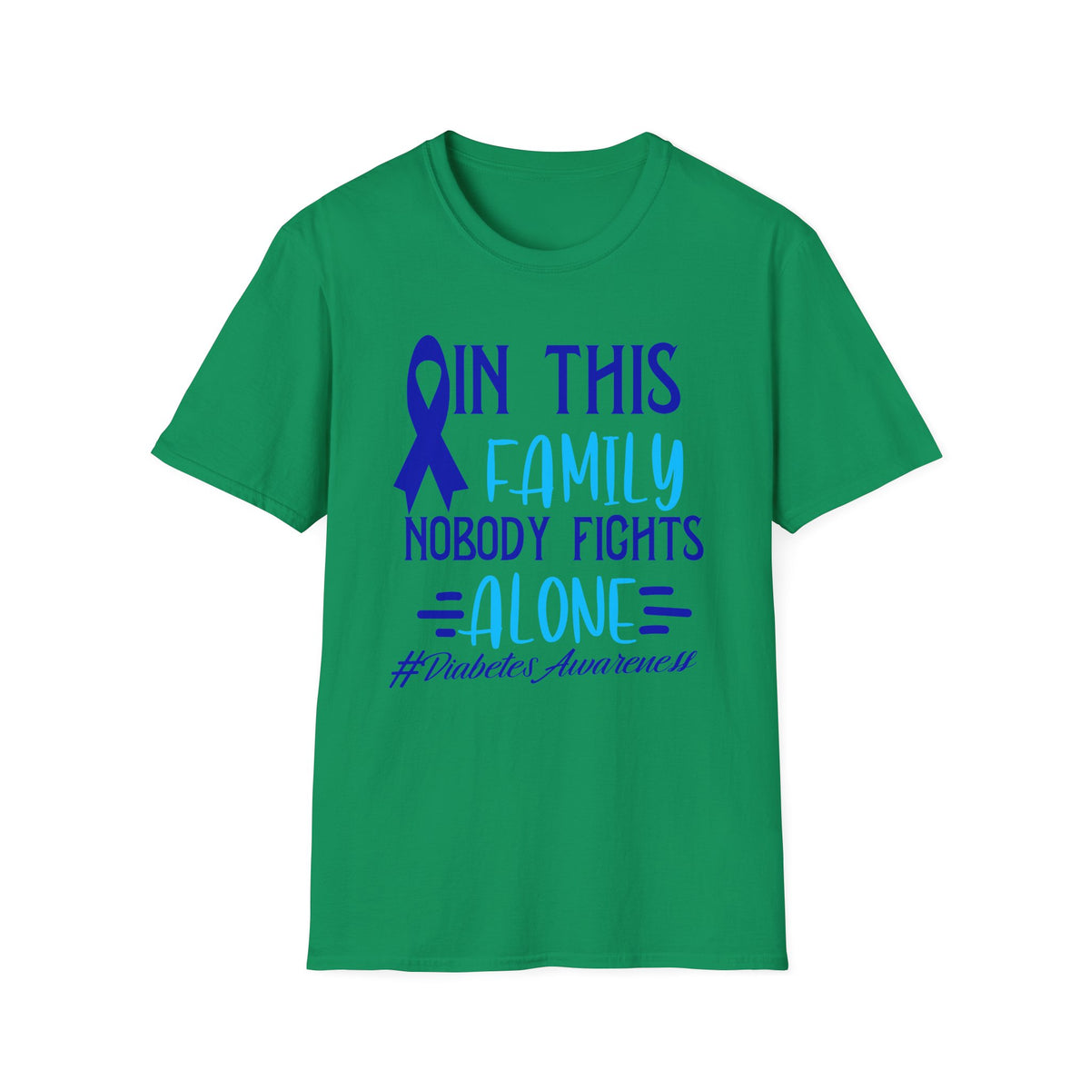 In This Family No One Fights Alone Softstyle T-Shirt