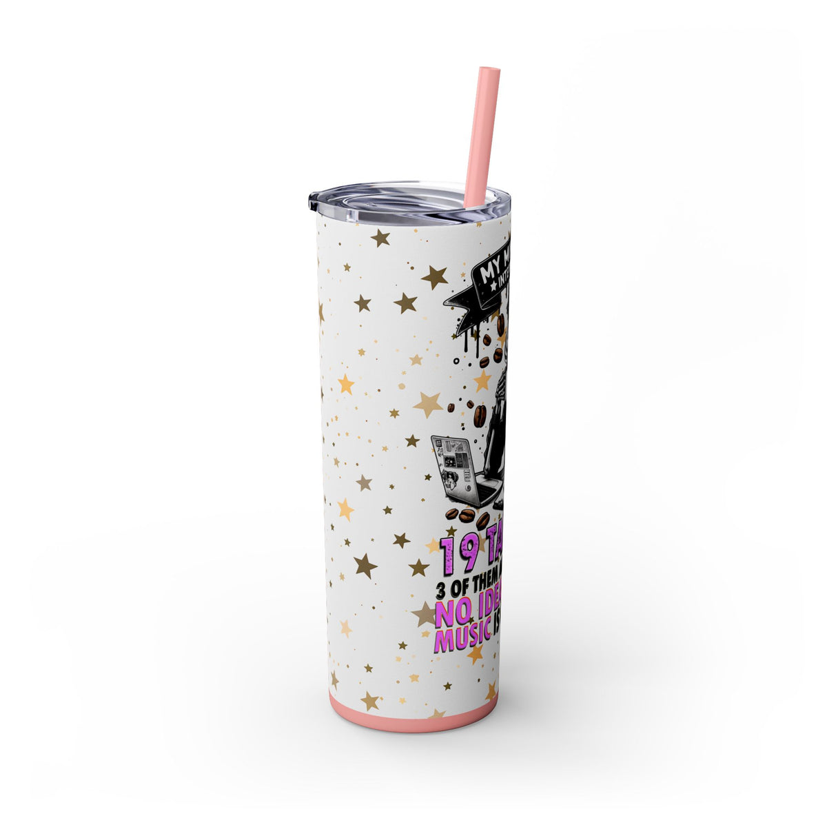 Skinny Tumbler with Straw, 20oz