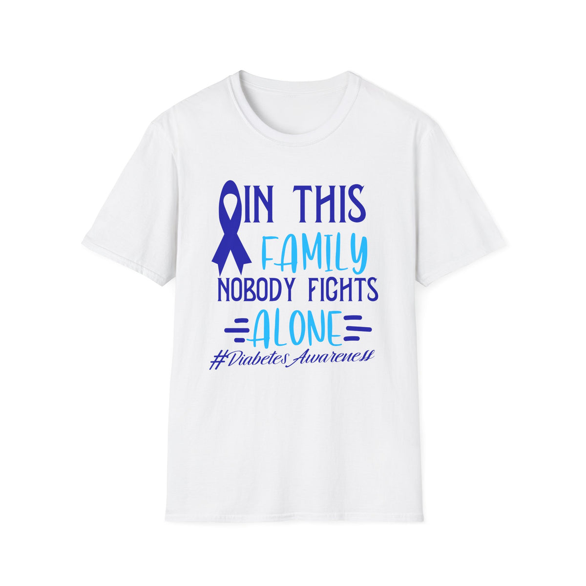 In This Family No One Fights Alone Softstyle T-Shirt