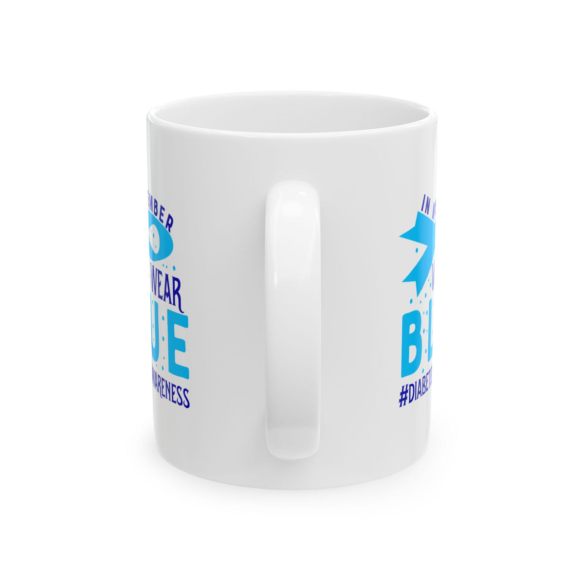In November We Wear Blue Ceramic Mug