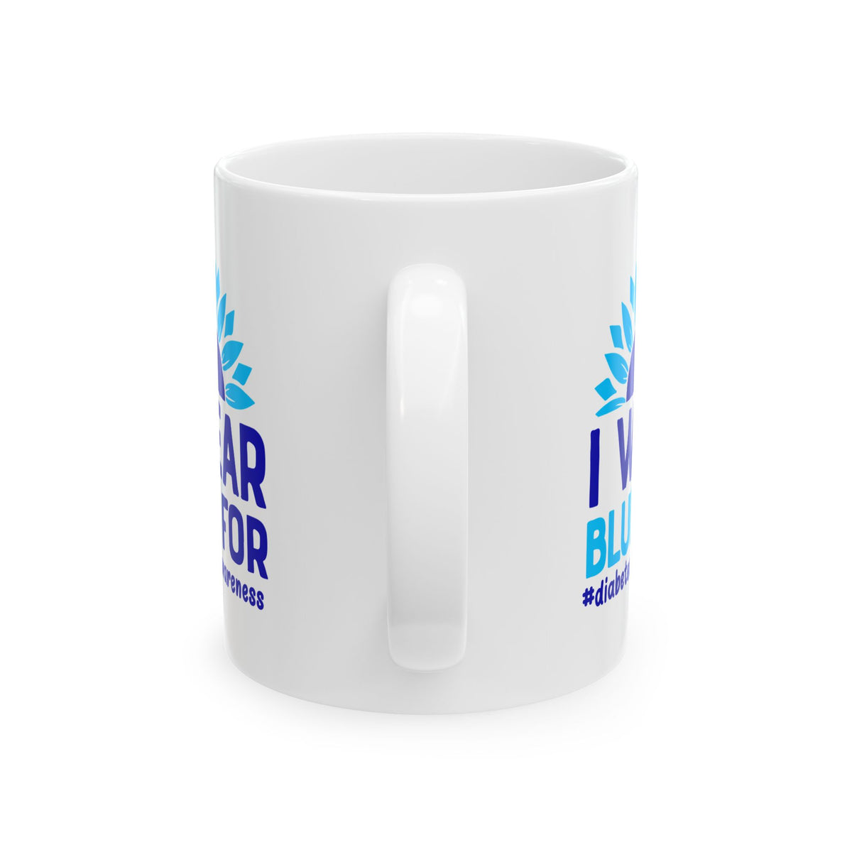 I Wear Blue For Diabetes Warrior Era Ceramic Mug