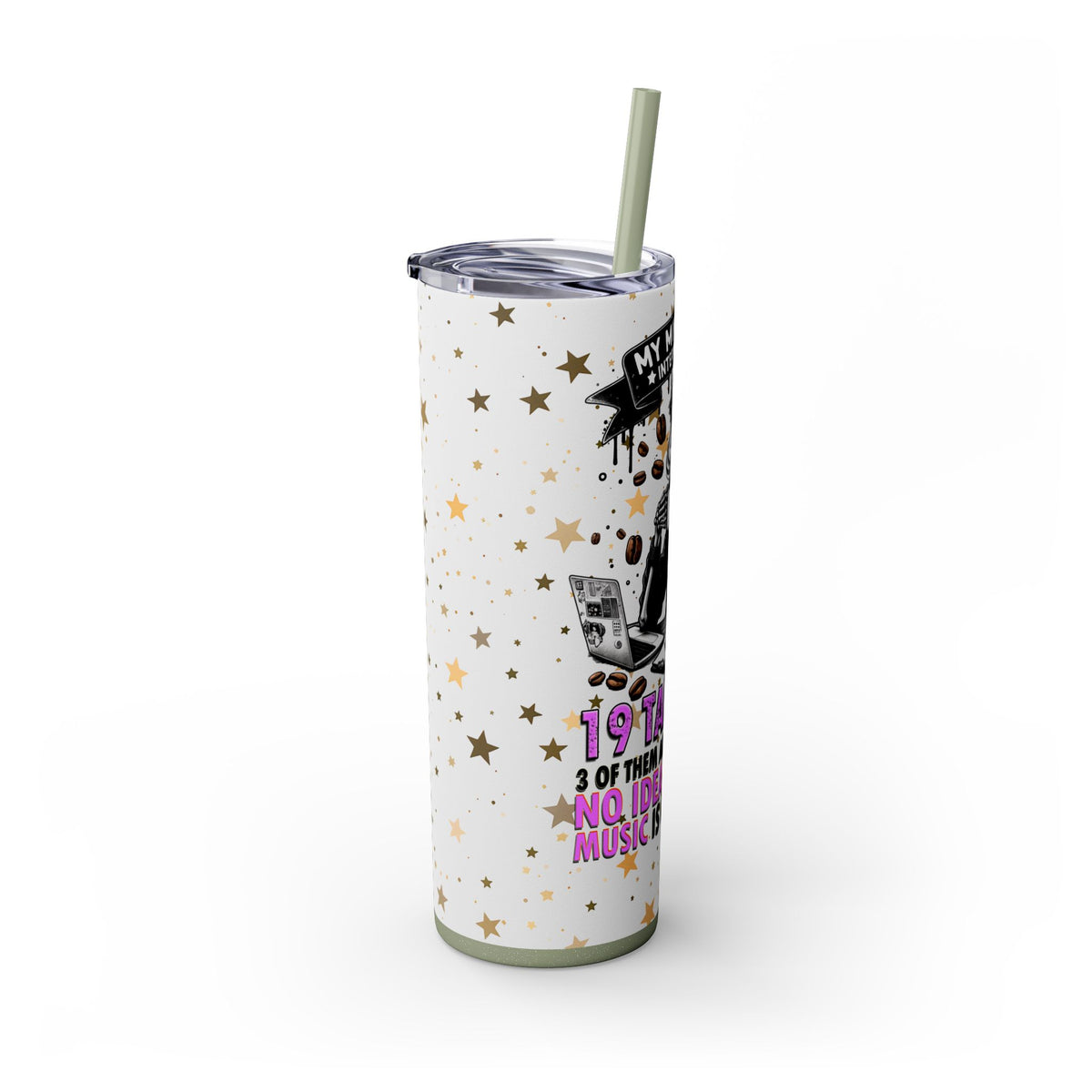 Skinny Tumbler with Straw, 20oz