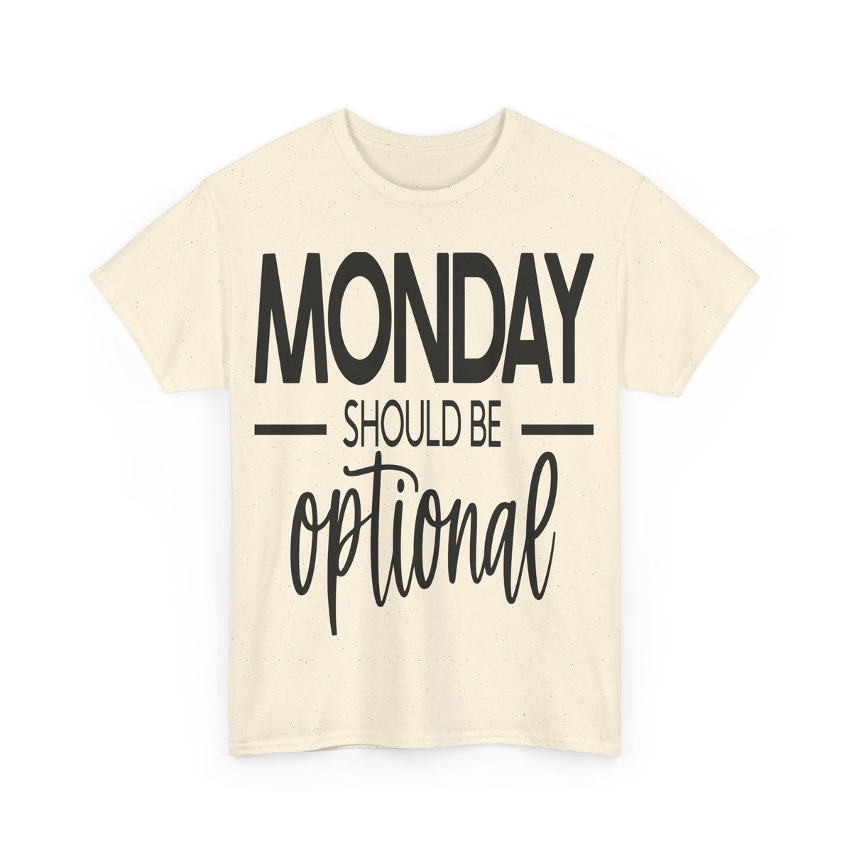 Funny Unisex Softstyle T-Shirt - "Monday Should Be Optional"