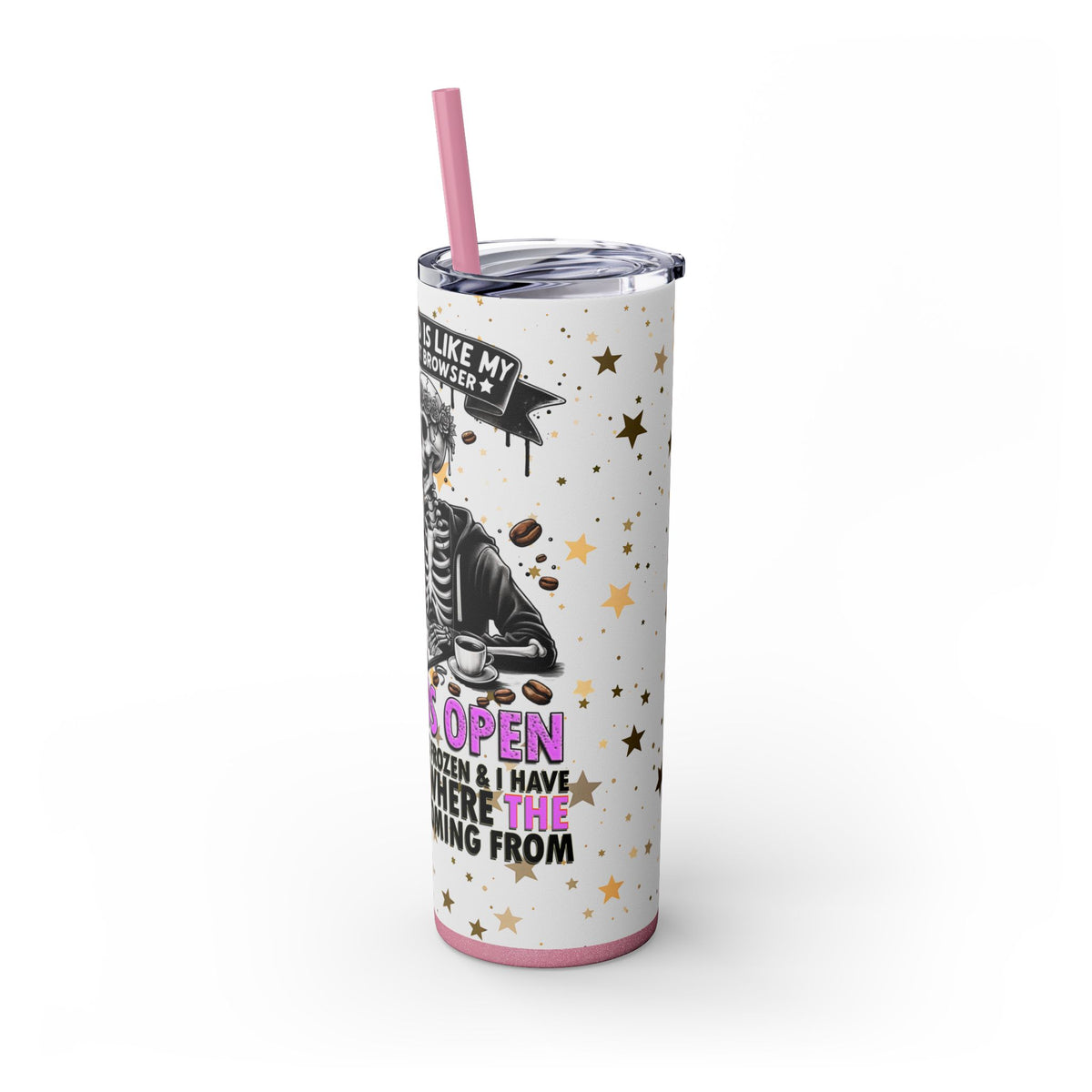 Skinny Tumbler with Straw, 20oz