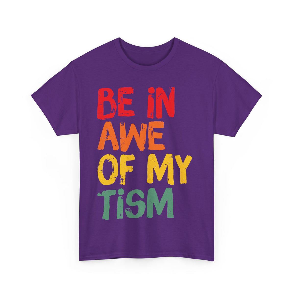 Inspirational Unisex Softstyle T-Shirt - 'Be In Awe Of My Tism'