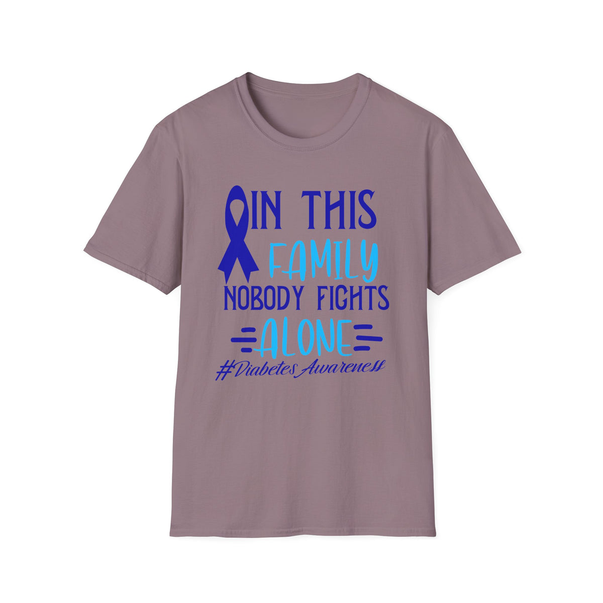 In This Family No One Fights Alone Softstyle T-Shirt