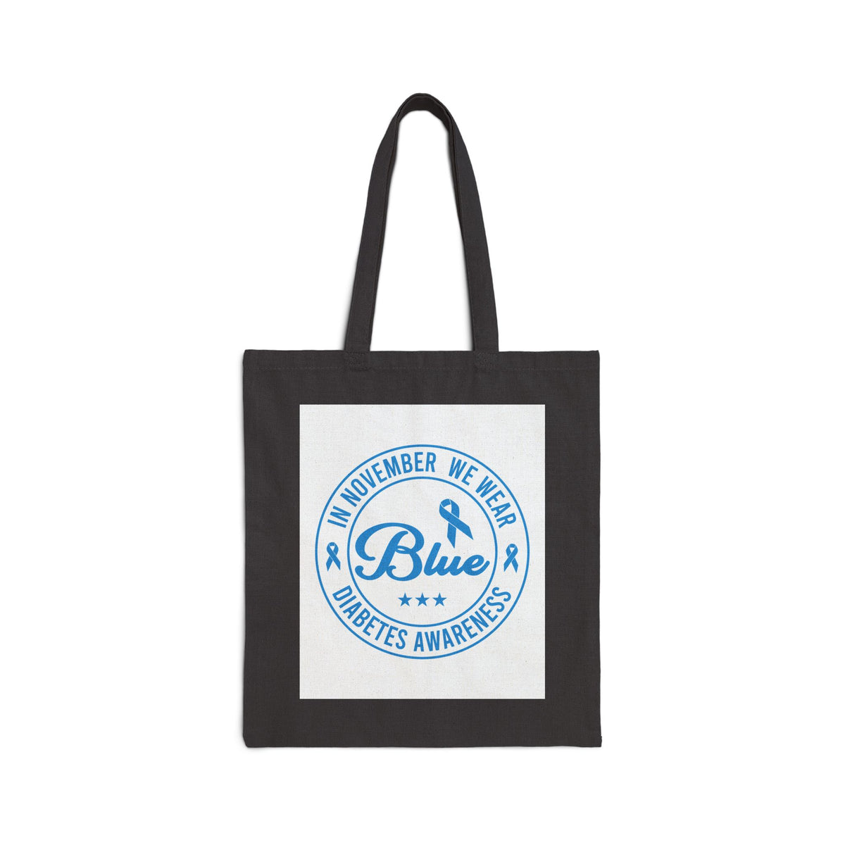 Blue Diabetes Awareness Tote Bag