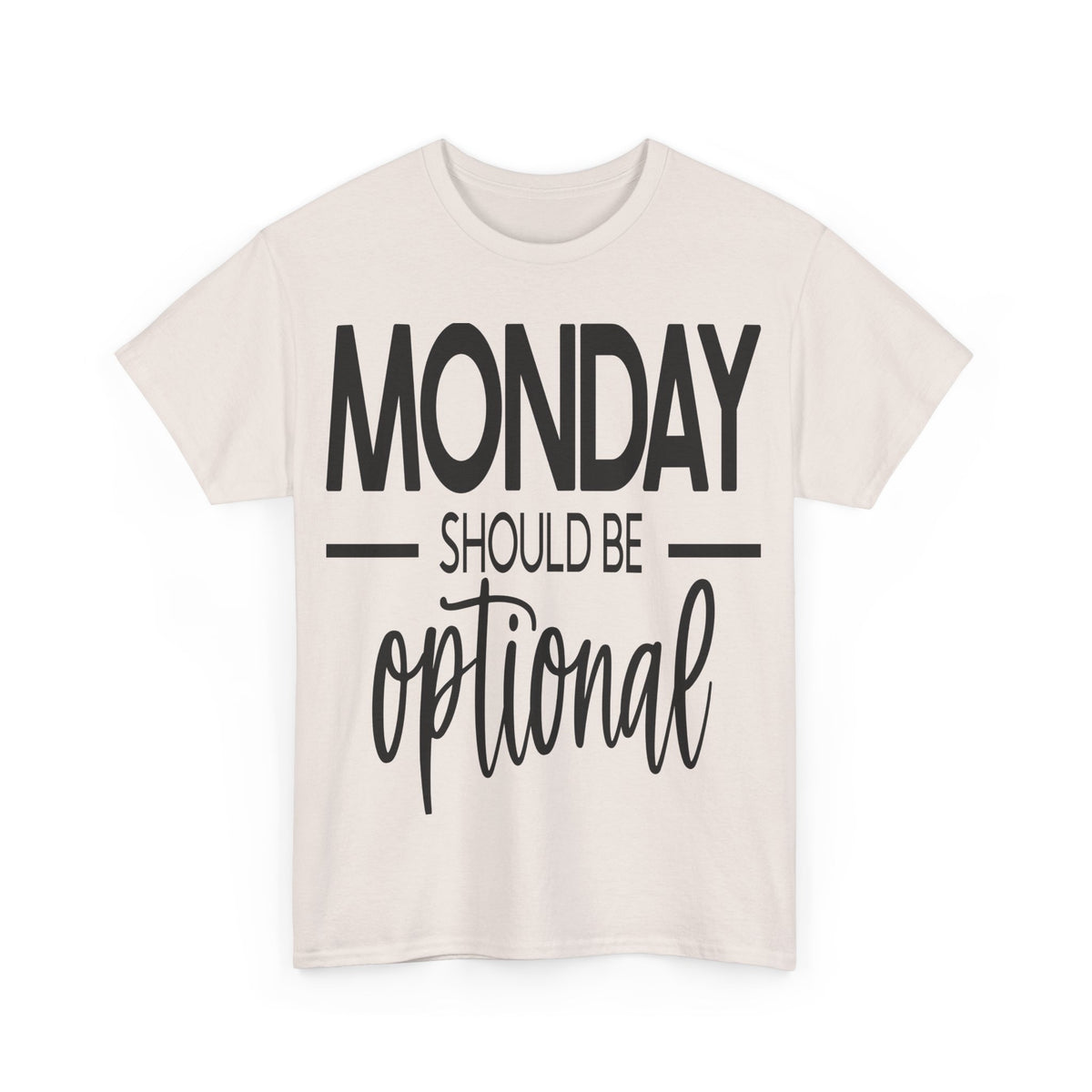 Funny Unisex Softstyle T-Shirt - "Monday Should Be Optional"