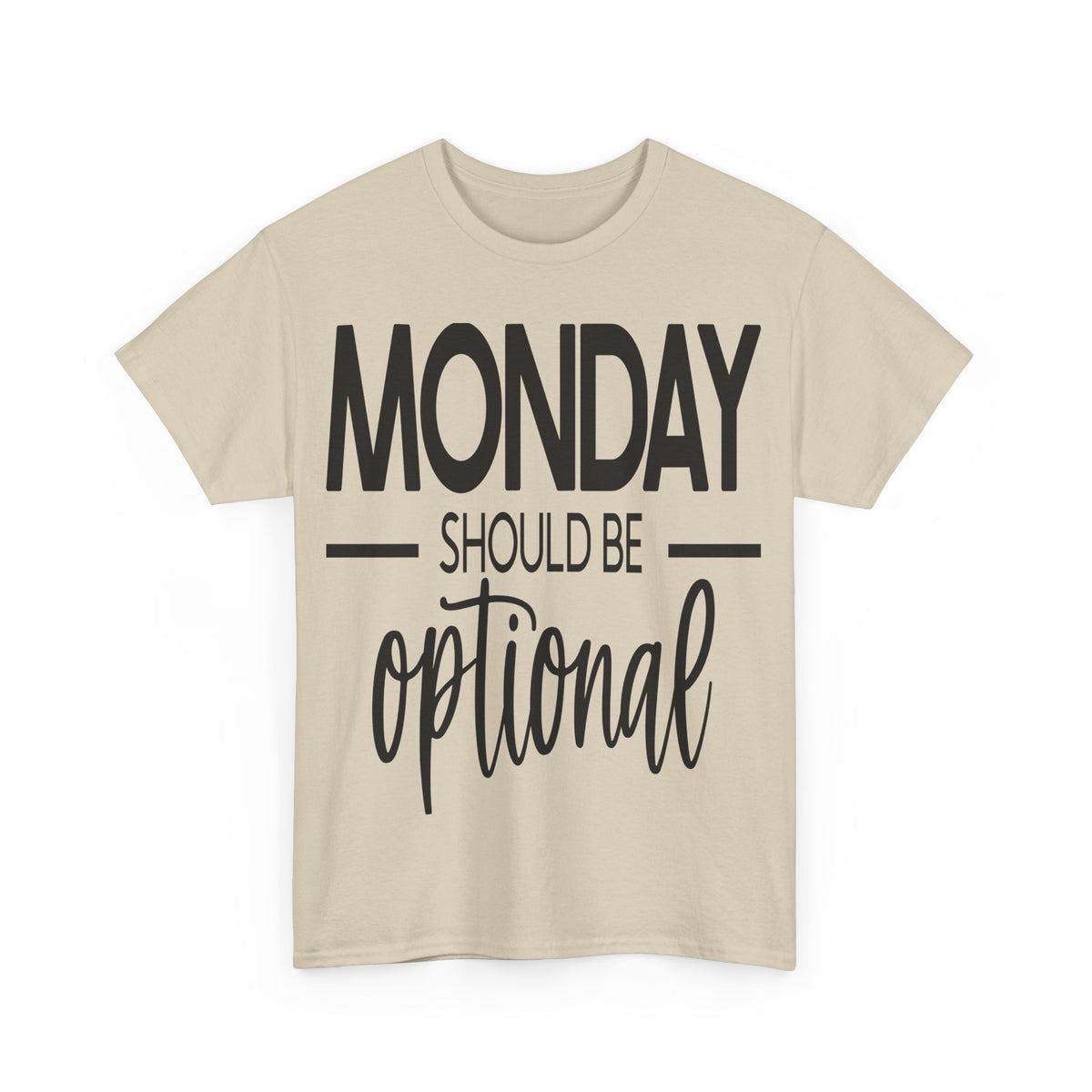 Funny Unisex Softstyle T-Shirt - "Monday Should Be Optional"