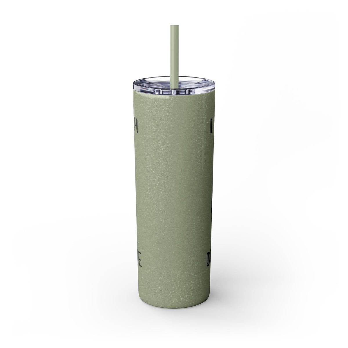 Funny Cat Skinny Tumbler with Straw, 20oz