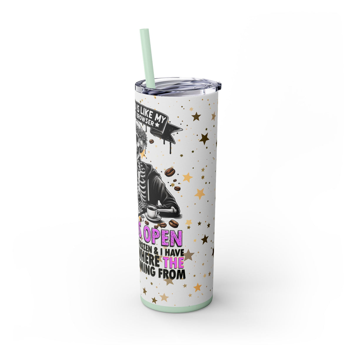 Skinny Tumbler with Straw, 20oz