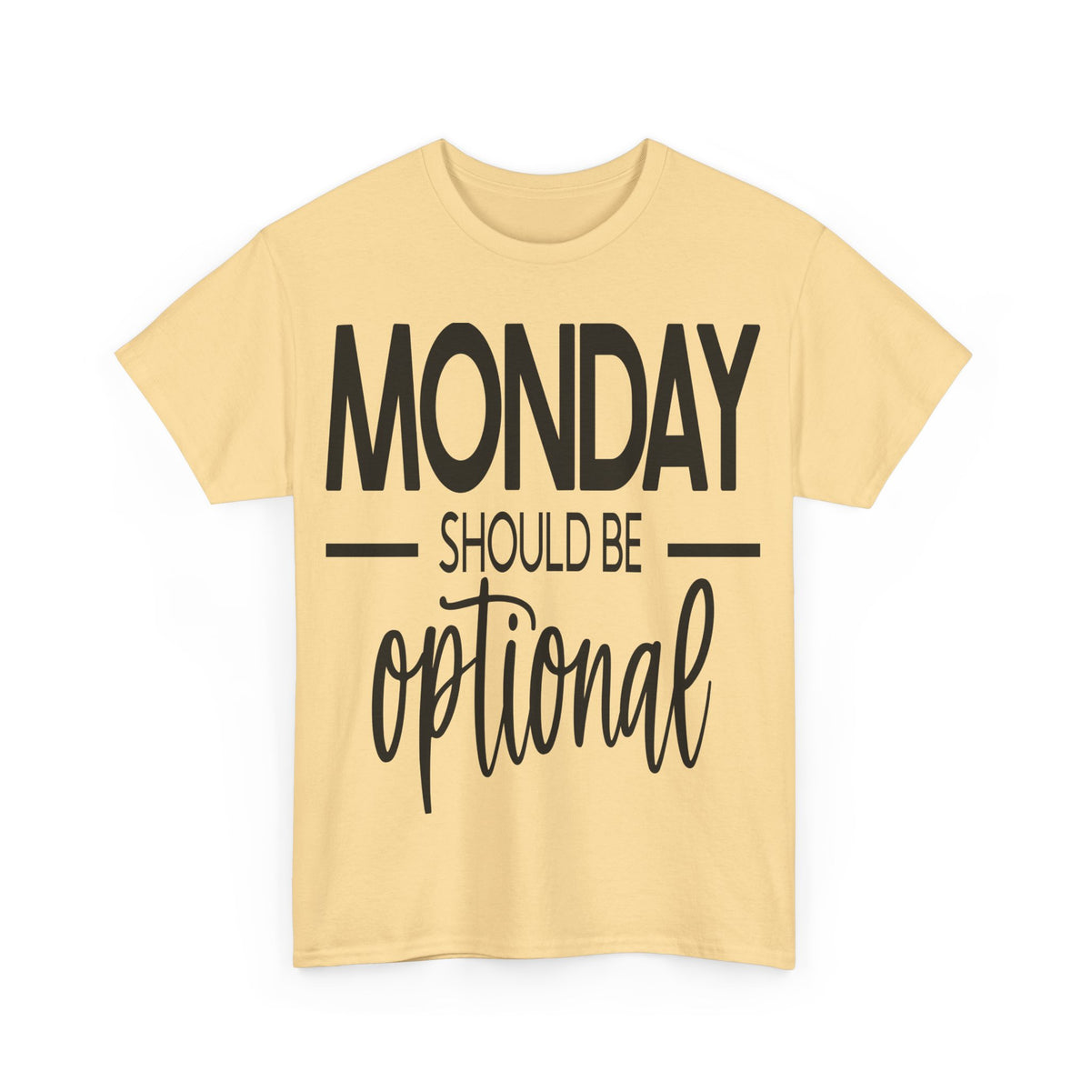 Funny Unisex Softstyle T-Shirt - "Monday Should Be Optional"