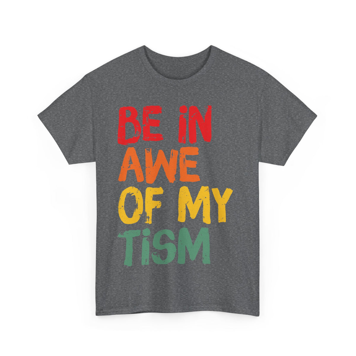 Inspirational Unisex Softstyle T-Shirt - 'Be In Awe Of My Tism'