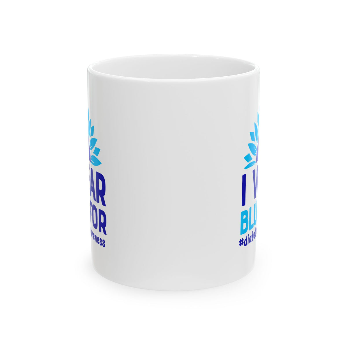 I Wear Blue For Diabetes Warrior Era Ceramic Mug