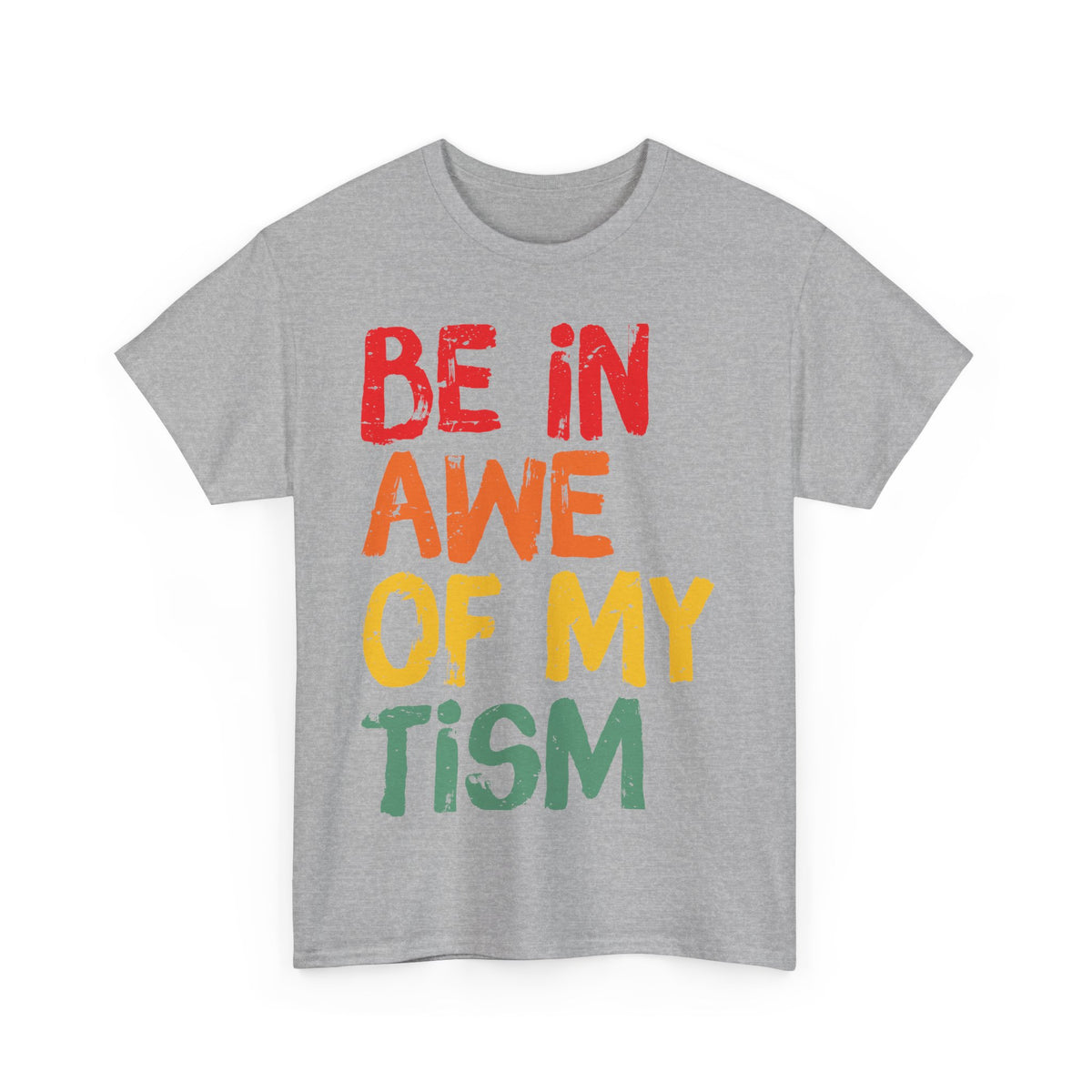 Inspirational Unisex Softstyle T-Shirt - 'Be In Awe Of My Tism'