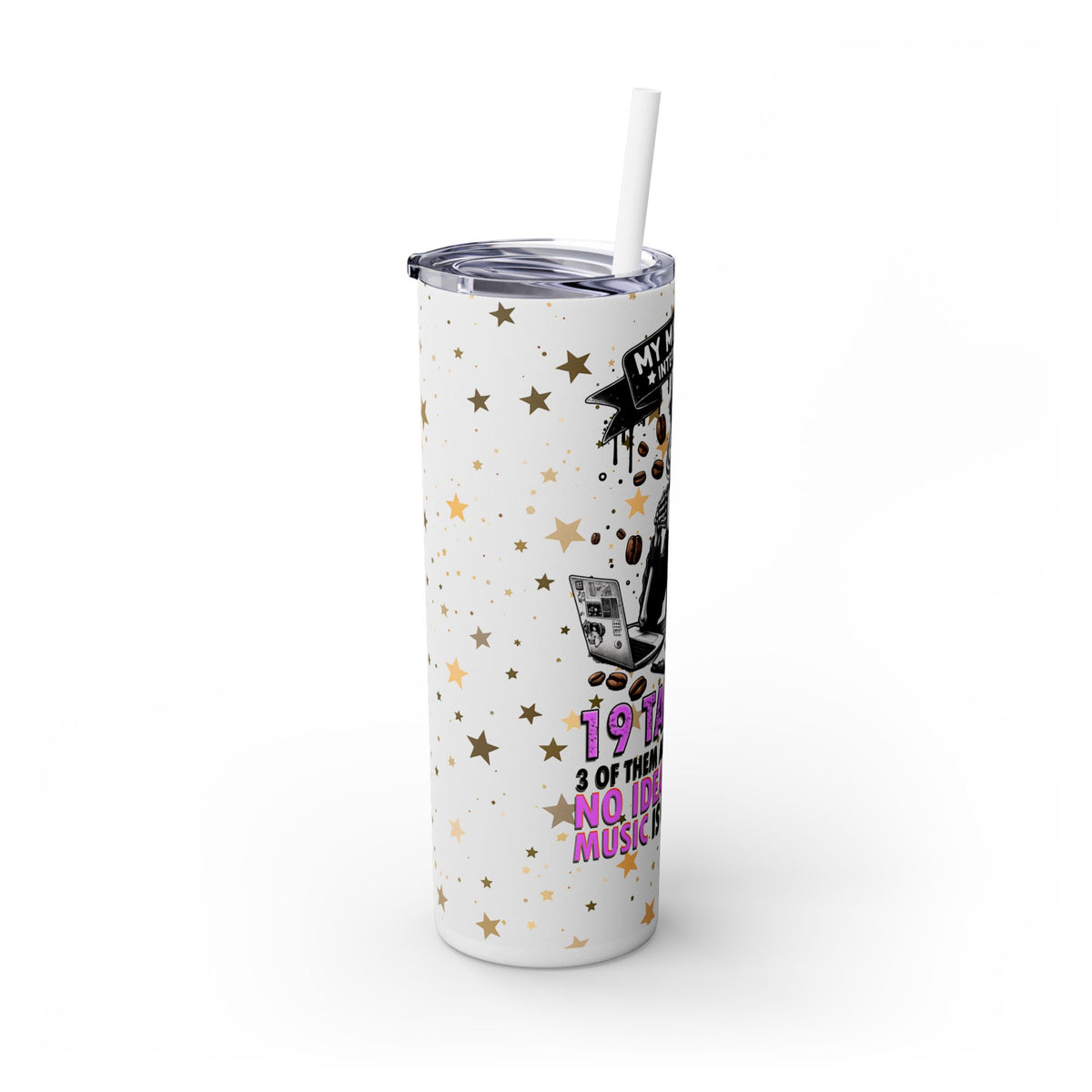 Skinny Tumbler with Straw, 20oz