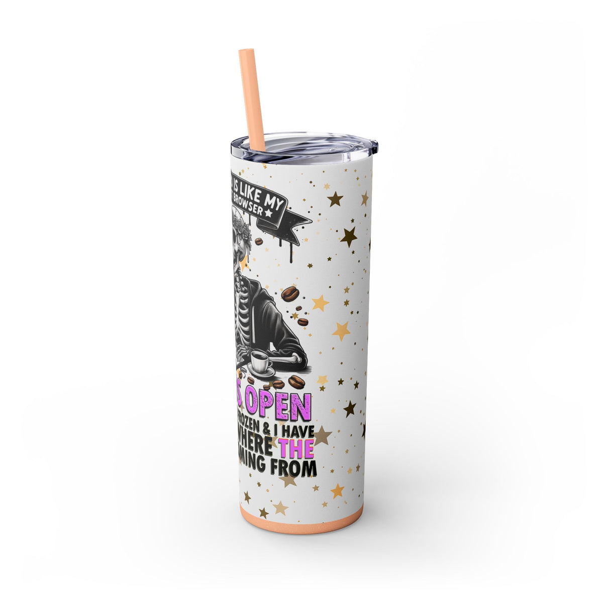 Skinny Tumbler with Straw, 20oz