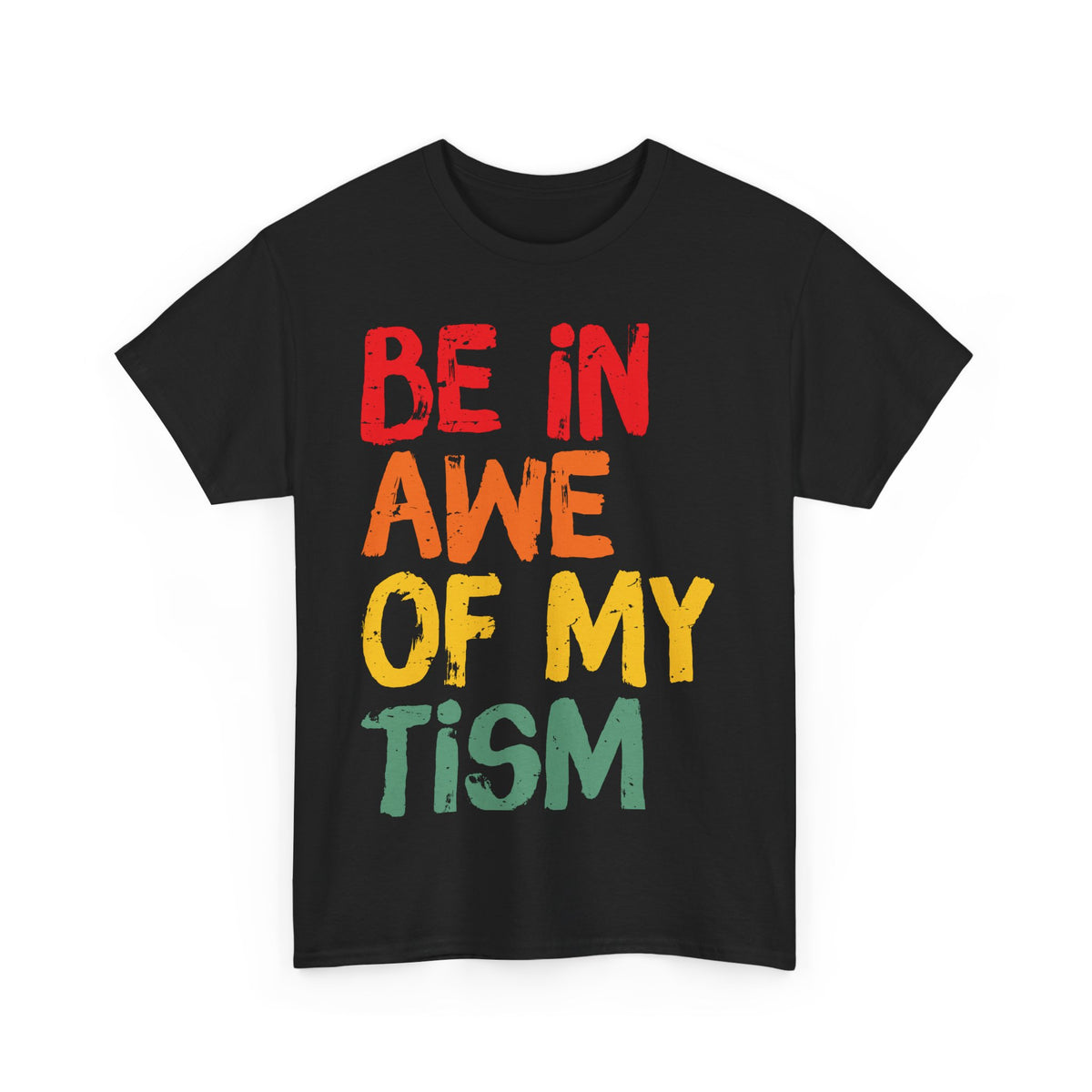 Inspirational Unisex Softstyle T-Shirt - 'Be In Awe Of My Tism'