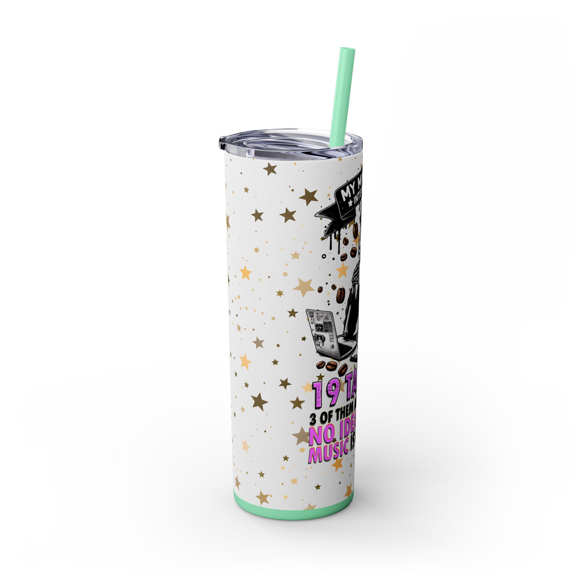 Skinny Tumbler with Straw, 20oz