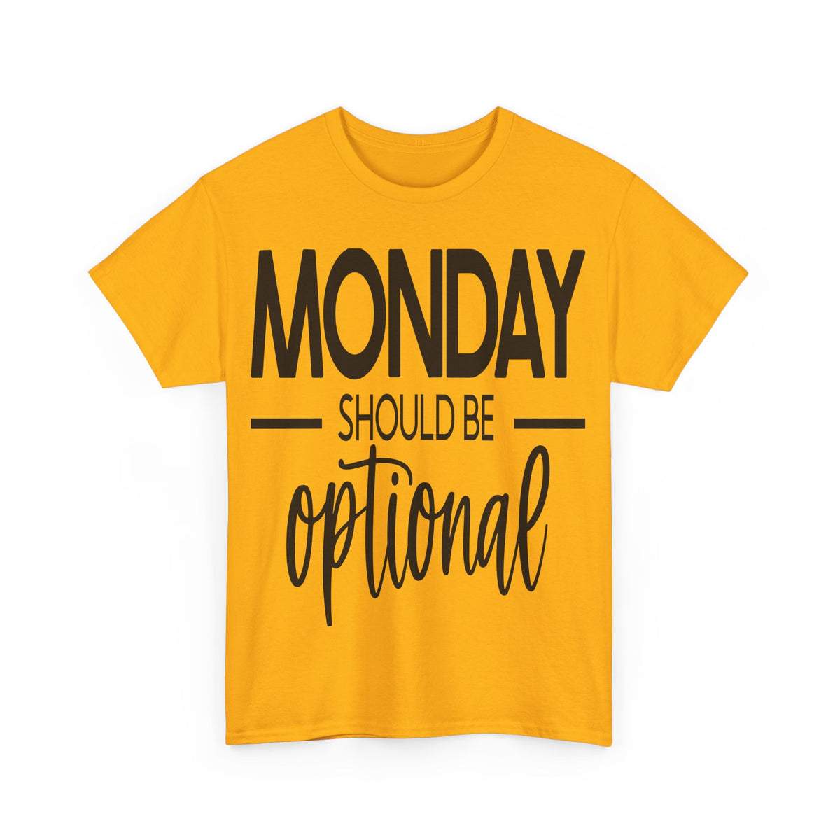Funny Unisex Softstyle T-Shirt - "Monday Should Be Optional"